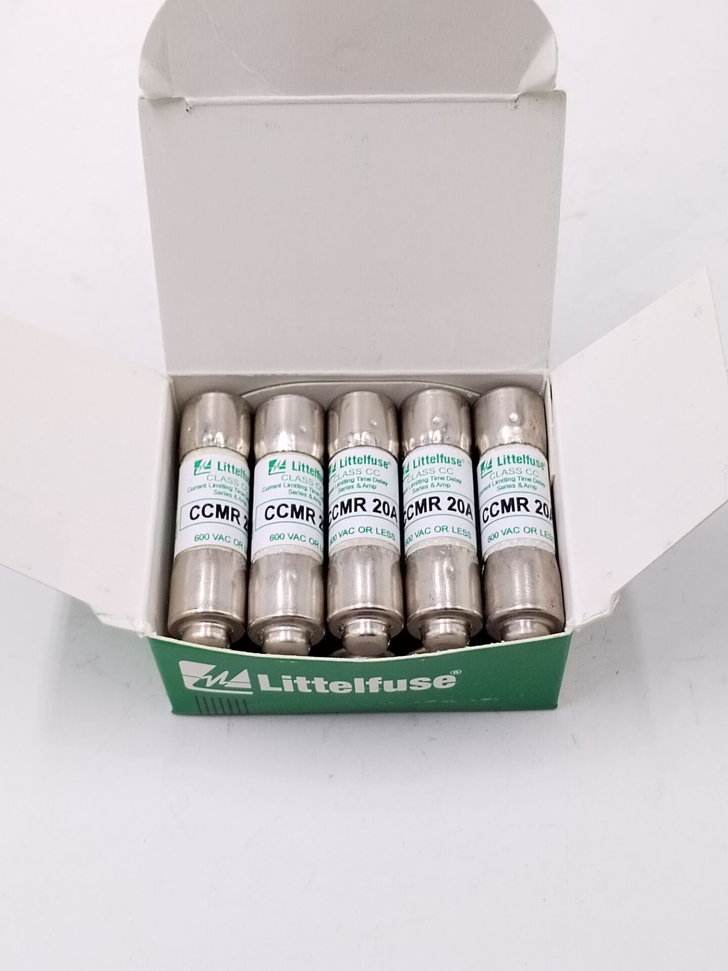 LITTELFUSE UL Class CC Fuse Time Delay 20A CCMR Cylindrical Body Nonindicating 500V DC CCMR-20 CCMR 